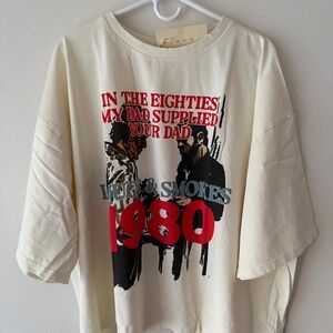 New with tags Mnml tee, vintage styling size large